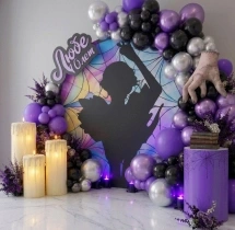 festival decorations Gothic Wednesday Theme Balloon Decoration