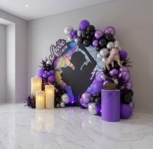 festival decorations Gothic Wednesday Theme Balloon Decoration