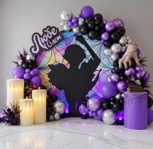 festival decorations Gothic Wednesday Theme Balloon Decoration