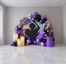festival decorations Gothic Wednesday Theme Balloon Decoration