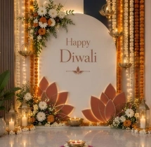 festival decorations Diwali Floral Rangoli Decoration