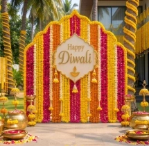 festival decorations Diwali Floral Arch Entrance Decoration