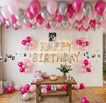 birthday Pink Birthday Balloon Surprise