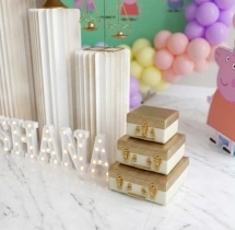 birthday Peppa Pig Theme 4th Birthday Rainbow Decor
