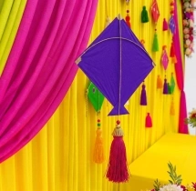 festival decorations Vibrant Yellow Navratri Decoration