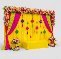 festival decorations Vibrant Yellow Navratri Decoration