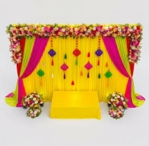 festival decorations Vibrant Yellow Navratri Decoration