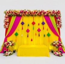 festival decorations Vibrant Yellow Navratri Decoration