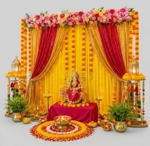 festival decorations Festive Floral Navratri Decoration