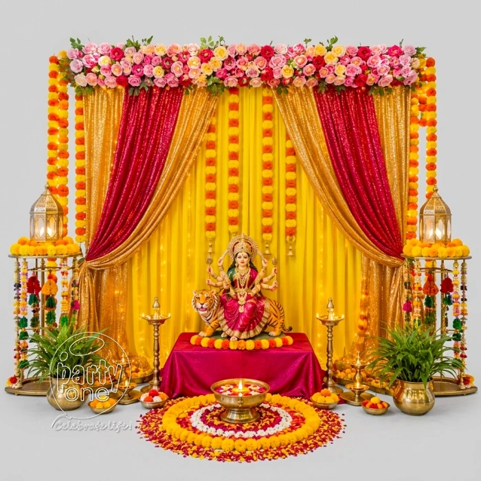festival decorations Festive Floral Navratri Decoration
