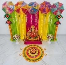 festival decorations Colourful Festive Navratri Pooja Decoration