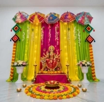 festival decorations Colourful Festive Navratri Pooja Decoration