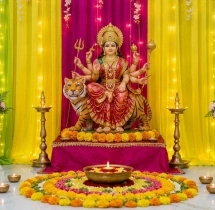 festival decorations Colourful Festive Navratri Pooja Decoration