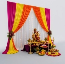 festival decorations Simple Navratri Decoration at Home