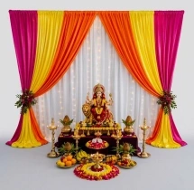 festival decorations Simple Navratri Decoration at Home