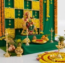 house warming services Traditional Indian Floral Decor
