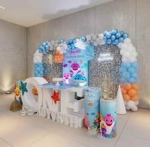 birthday Premium Baby Shark Double Sequin Decor
