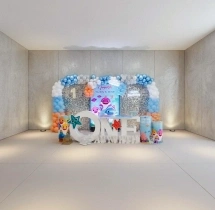 birthday Premium Baby Shark Double Sequin Decor