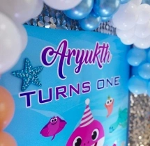 birthday Premium Baby Shark Double Sequin Decor