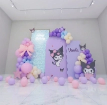 birthday Kuromi Theme Birthday Balloon Decoration