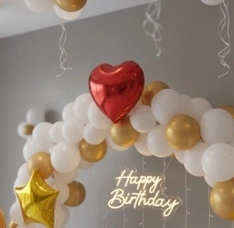 birthday Goldy White 50th Birthday Decor