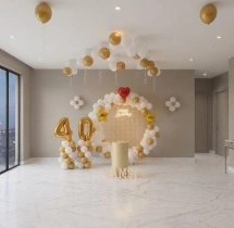 birthday Goldy White 50th Birthday Decor