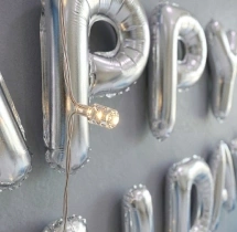 birthday Silver Blue Balloon Birthday Decor