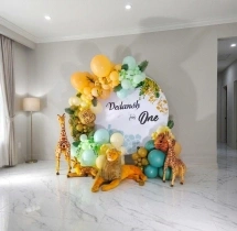 kids theme decorations Jungle Safari Theme Decor for Birthday