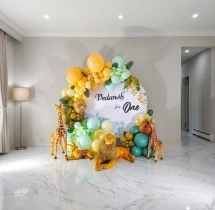 kids theme decorations Jungle Safari Theme Decor for Birthday