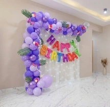 birthday Bluish Purple Delight Birthday Decoration