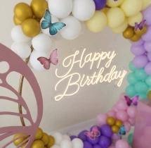 kids theme decorations Vibrant Butterfly Ring Birthday Decoration