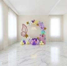 kids theme decorations Vibrant Butterfly Ring Birthday Decoration