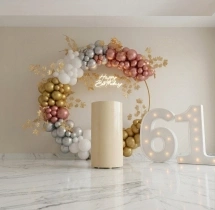 birthday Golden Leaf Aura Birthday Decoration