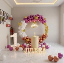 birthday Fluttery First Birthday Ring Decor