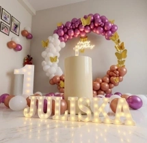 birthday Fluttery First Birthday Ring Decor