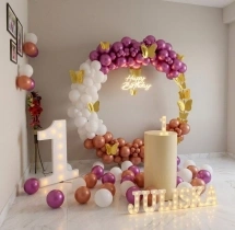 birthday Fluttery First Birthday Ring Decor