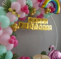 birthday Beautiful Flamingo Ring Birthday Decor