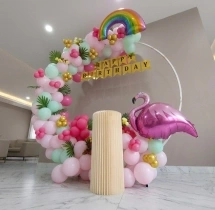 birthday Beautiful Flamingo Ring Birthday Decor