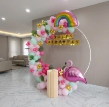 birthday Beautiful Flamingo Ring Birthday Decor