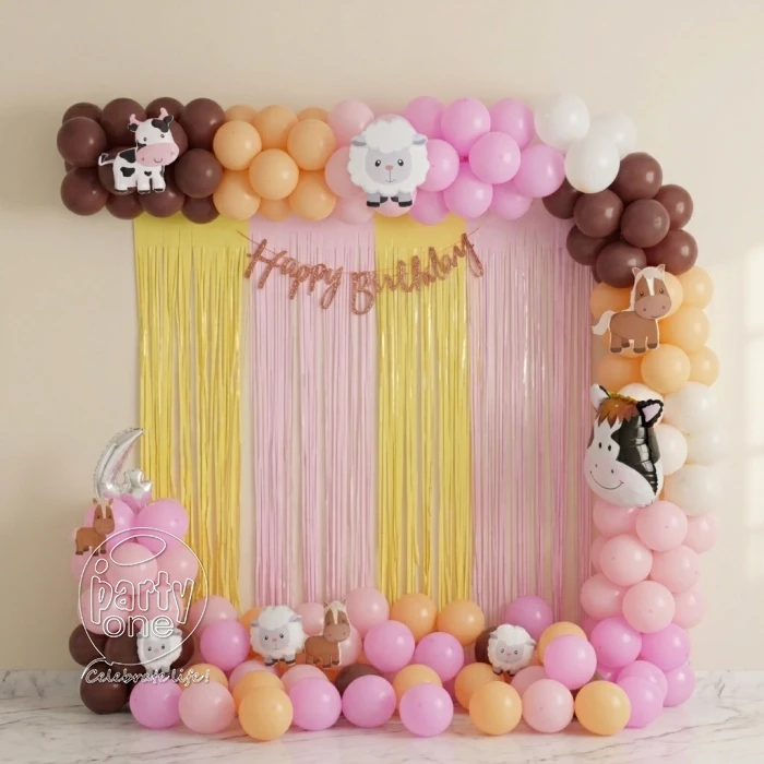 decorations Teddy Theme Colorful Baby Shower Decor