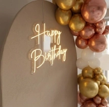 birthday Elegant Rose Gold 50th Birthday Decor