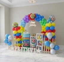 kids theme decorations Cozy Cocomelon Theme Ring Decor