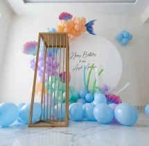 birthday Aqua Mermaid Theme Birthday Ring Decor