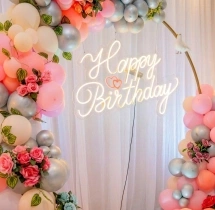 birthday 1st Birthday Balloon Ring Decoration
