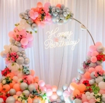birthday 1st Birthday Balloon Ring Decoration