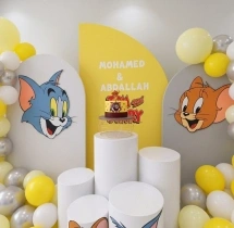 kids theme decorations Elegant Tom and Jerry Birthday Theme Decoration