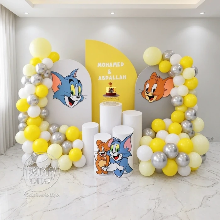 kids theme decorations Elegant Tom and Jerry Birthday Theme Decoration