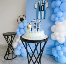 kids theme decorations Argentina Football Theme Birthday Decoration