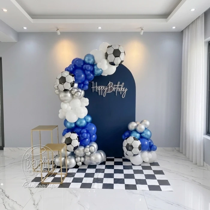 kids theme decorations Football Theme Birthday Balloon Arch Decoration