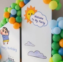birthday Kids Shinchan Theme Birthday Balloon Decoration